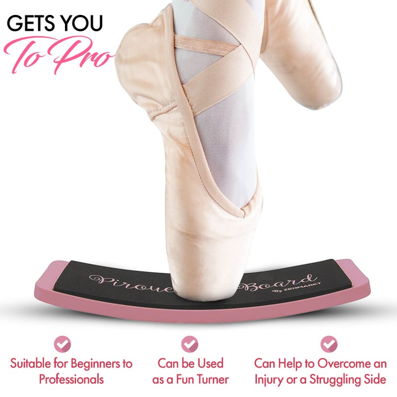 Zenmarkt Turning Boards for Dancers - Ballet Spin Boards for Dancers, Ice Skaters, Cheerleaders, and Gymnasts - Specially Designed to Improve Your Turns, Balance, and Stability - Home Dance Equipment - Image 5
